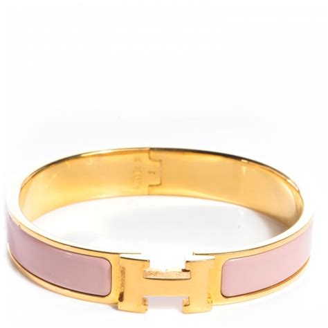 clic clac h bracelet hermes bege rose|hermes h bracelet price.